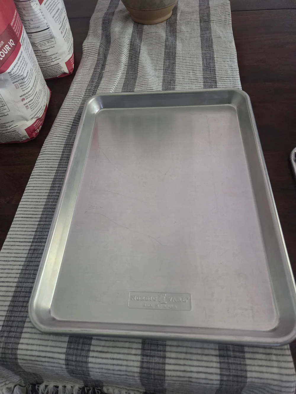 Nordic Ware Silver Aluminum Baking Sheet - Smooth Rimmed Pan